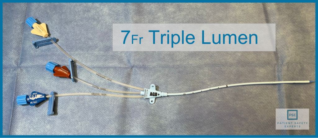 Triple Lumen Catheter Ports